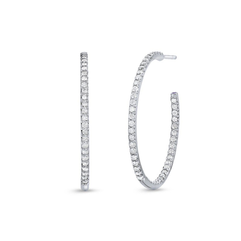 http://williambarthman.bluestar-apps.com/upload/product/R.COIN SMALL 18K WHITE GOLD DIAMOND HOOP EARRINGS. DIAMOND 0.98CTS