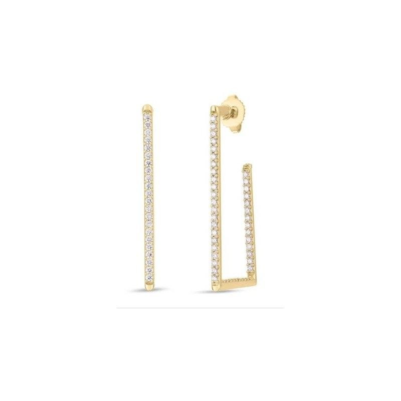 http://williambarthman.bluestar-apps.com/upload/product/18K YELLOW GOLD SMALL RECTANGULAR EARRINGSDIAM-1.23. 