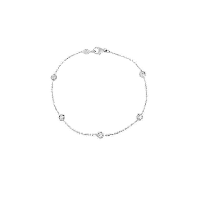 http://williambarthman.bluestar-apps.com/upload/product/18K WHITE GOLD 5 STATION DIAMOND BRACELET .25CTW. 