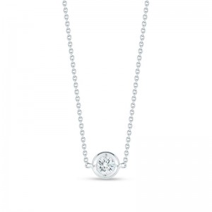 Roberto Coin 18k White Gold Diamond Necklace .10ctw. 