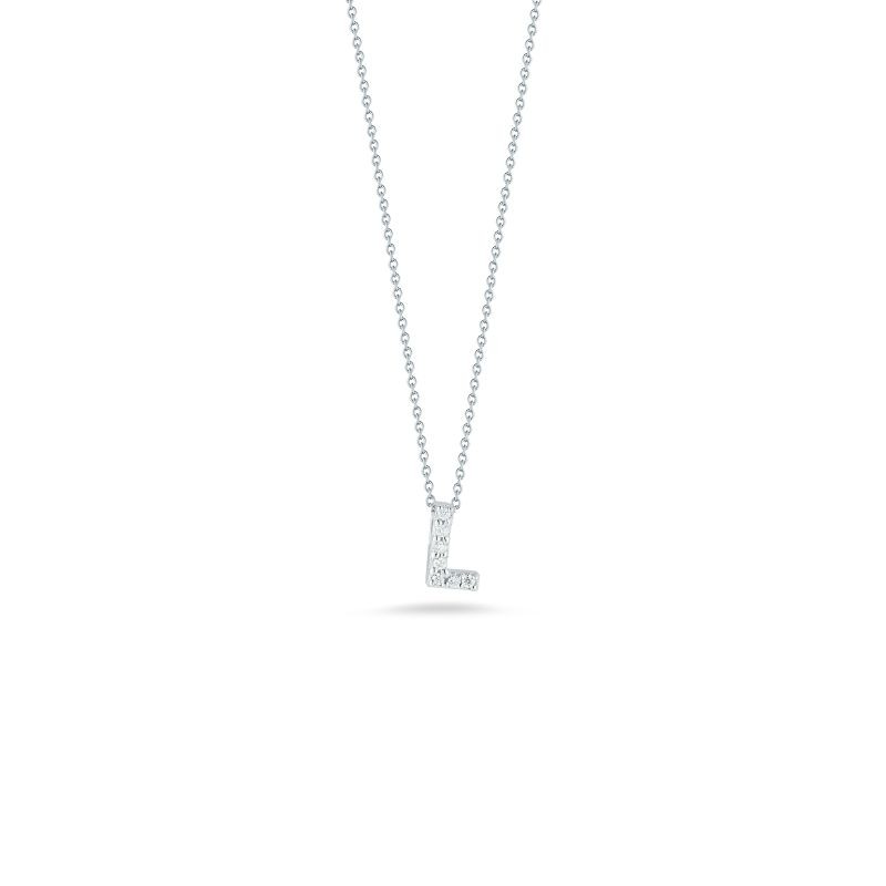 http://williambarthman.bluestar-apps.com/upload/product/18K WHITE GOLD DIAMOND LOVE LETTER M NECKLACE. .03CT. 