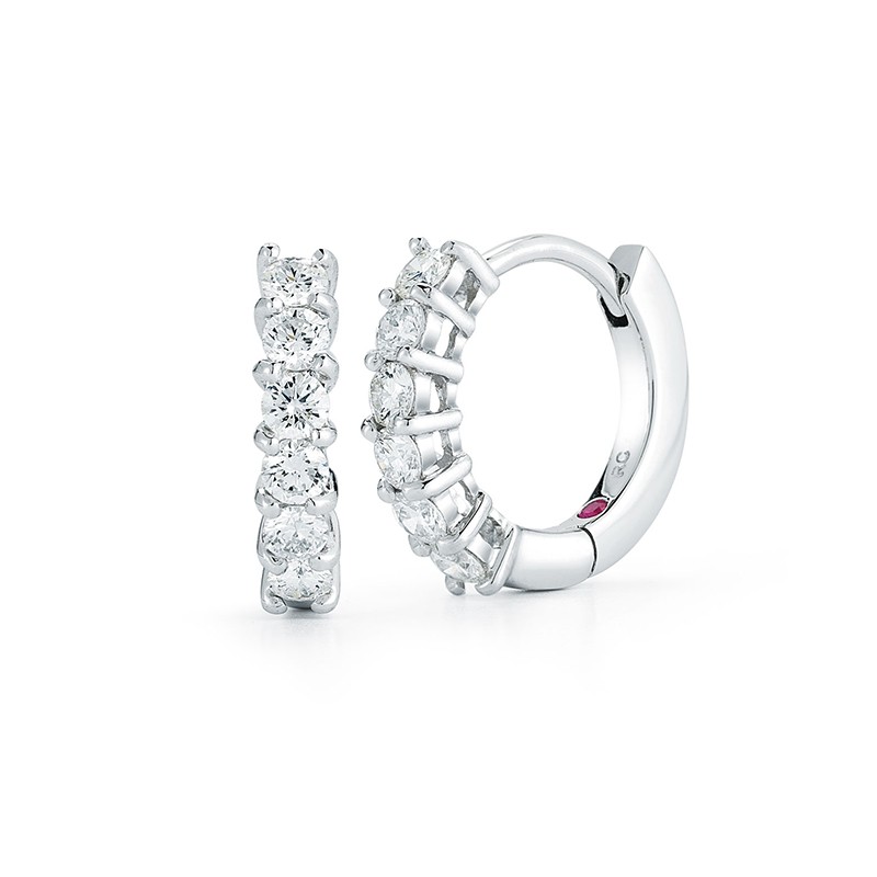 http://williambarthman.bluestar-apps.com/upload/product/18K WHITE GOLD SINGLE LINE DIAMOND EARRING. DIAMOND WT:0.70