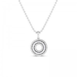 18K WHITE GOLD SIENA DIAMOND CIRCLE 17MM .48CTW. 