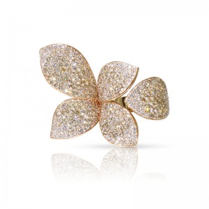 ROSE GOLD GIARDINI SEGRETI RING 12.57 GRAMS RG 4.16 DIAMOND CTW. 