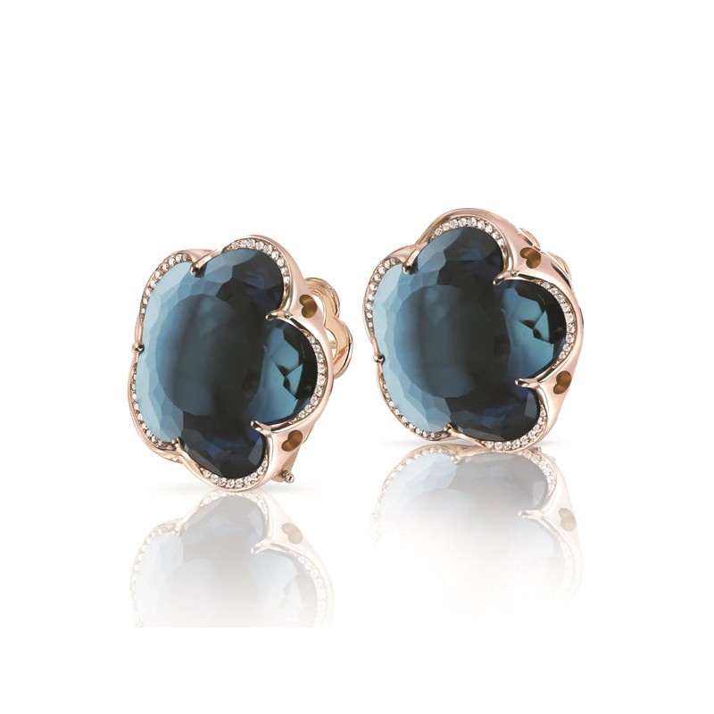 http://williambarthman.bluestar-apps.com/upload/product/18K PINK GOLD DIAMOND BON TON BLUE QUARTZ EARRINGS 0.36-DUIA, 47.18-BLUE QUARTZ. 