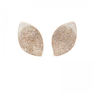 18K ROSE GOLD DIAMOND GIARDINI SEGRETI EARRINGS 3.94. 