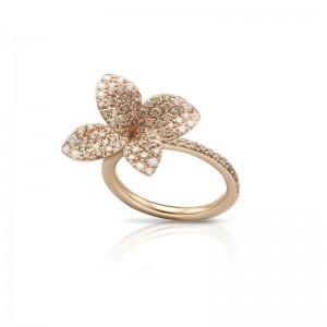 18K ROSE GOLD DIAMOND GIARDINI SERGRETI PETITE 0.79. 