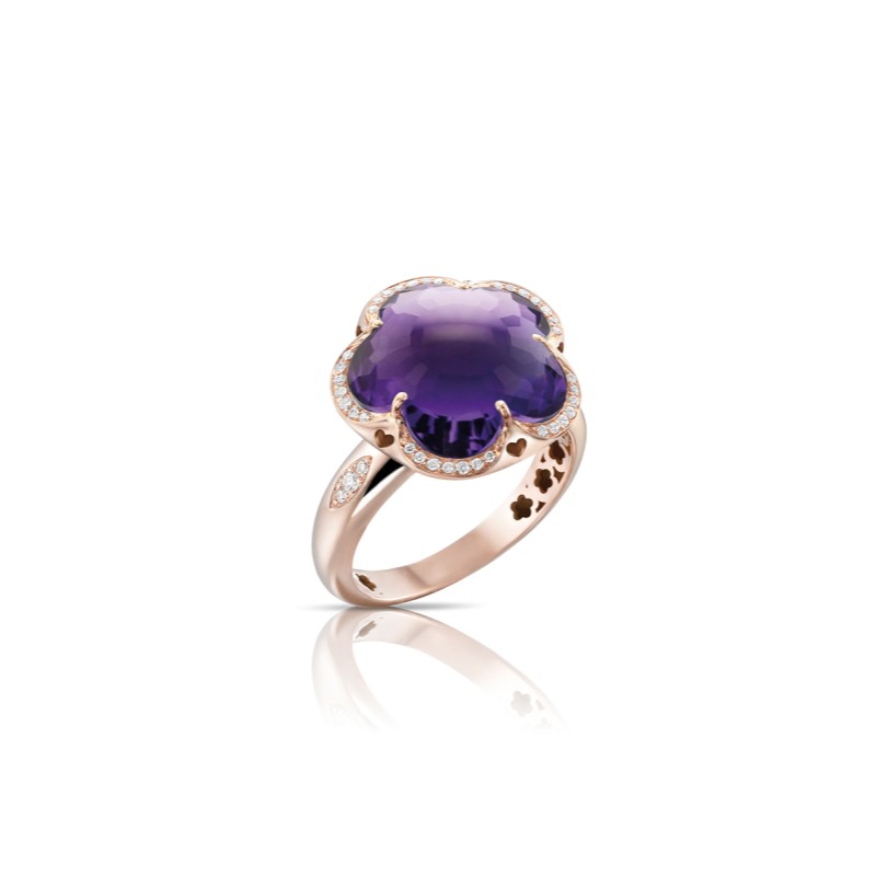 http://williambarthman.bluestar-apps.com/upload/product/18K ROSE GOLD BON TON AMETHYST AND DIAMOND RING 0.14, AMETH 9.51. 