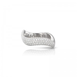 18K WHITE GOLD DIAMOND TOUCH RING 0.80. 