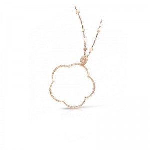 18K ROSE GOLD TON JOLIE NECKLACE 0.75. 