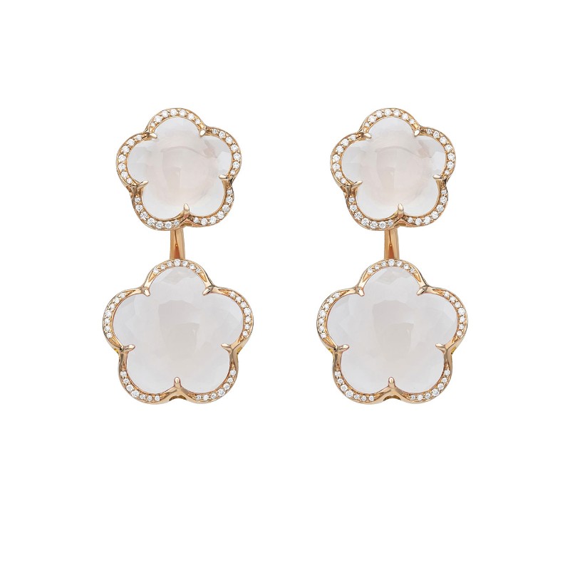 http://williambarthman.bluestar-apps.com/upload/product/18K ROSE GOLD BON TON MILKY QUARTZ AND DIAMOND EARRINGS 0.32CT, QRTZ- 30.44. 