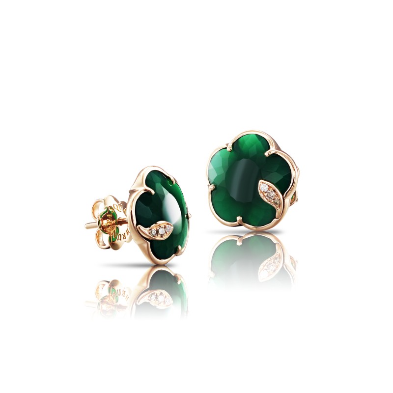 http://williambarthman.bluestar-apps.com/upload/product/18K PINK GOLD JOLI GREEN QUARTZ EARRINGS 0.05CT, 8.11-GREEN QUARTZ. 