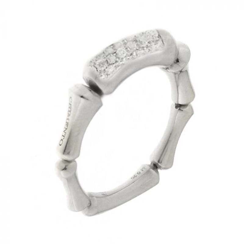 http://williambarthman.bluestar-apps.com/upload/product/CHIMENTO WG THIN BAMBOO RING W/1 DIAMOND LINK  .30PTS. 