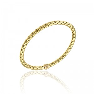CHIMENTO 18K YELLOW GOLD STRETCH SPRING BRACELET 14.40GR. 
