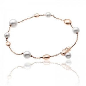 18KRG ARMILLAS ACQUA PEARL BRACELET. 