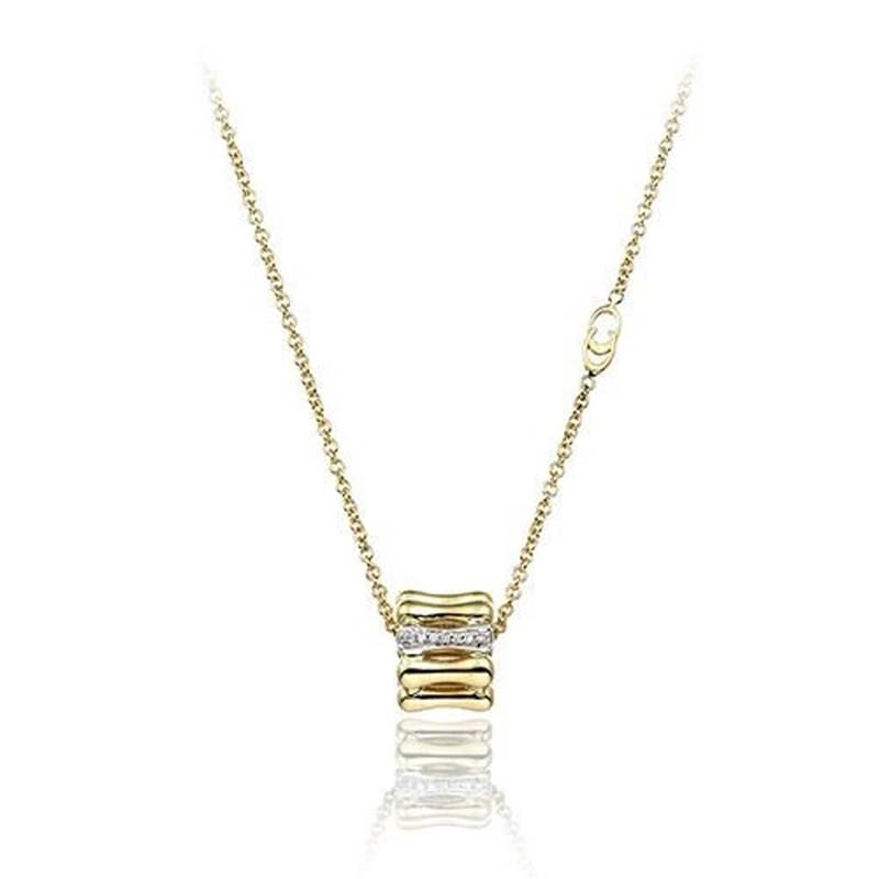 http://williambarthman.bluestar-apps.com/upload/product/18K WHITE AND YELLOW GOLD BAMBOO NECKLACE WITH DIAMONDS. 