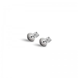 Damiani 18k White Gold Diamond Studs 0.38ctw. 