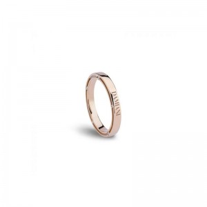 Damiani D.Side Rose Gold And Diamond Wedding Band