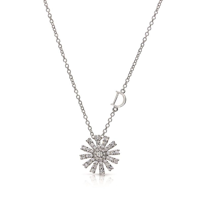 http://williambarthman.bluestar-apps.com/upload/product/DAMIANI 18K WHITE GOLD DIAMOND MARGHERITA NECKLACE. 