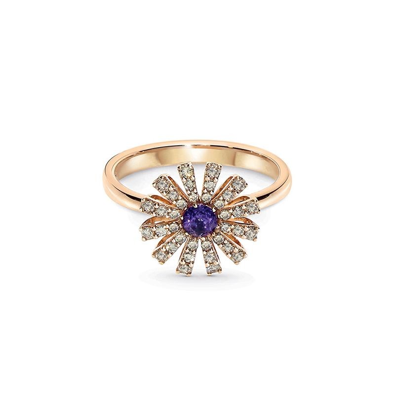 http://williambarthman.bluestar-apps.com/upload/product/18K ROSE GOLD MARGHERITA BROWN DIAMONDS AND AMETHYST RING SIZE 13 DIA-0.3540. 