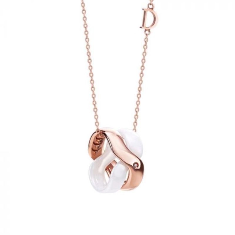 http://williambarthman.bluestar-apps.com/upload/product/Damiani Abbraccio White Ceramic And Rose Gold Necklace