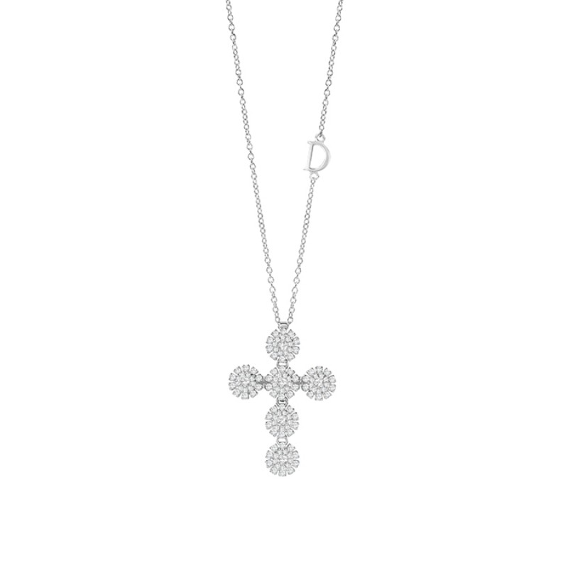 http://williambarthman.bluestar-apps.com/upload/product/Damiani 18k White Gold Round Cross Diamond Necklace 0.62ctw. 