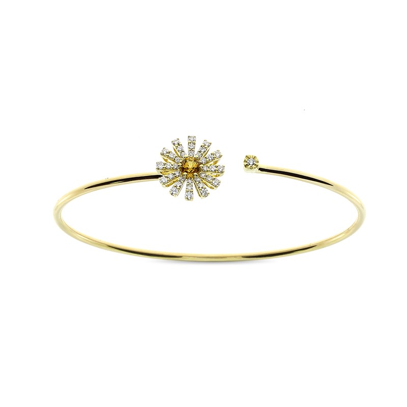 http://williambarthman.bluestar-apps.com/upload/product/Damiani 18k Yellow Gold Flower Diamond Citrine Quartz Bracelet Diamond 0.32ctw. 