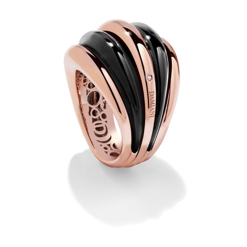 http://williambarthman.bluestar-apps.com/upload/product/Damiani Spicchi Luna Ring In Rose Gold & Onyx And Diamond