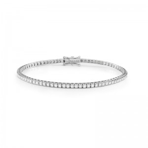 Damiani 18k White Gold Diamond Tennis Bracelet 0.58ctw. 