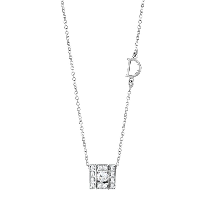 http://williambarthman.bluestar-apps.com/upload/product/Damiani 18k White Gold Diamond Square Necklace 0.21ctw. 