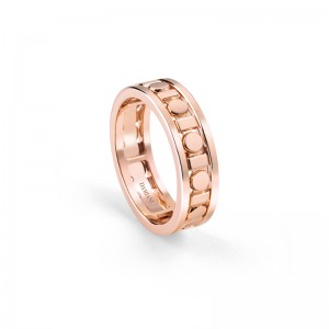 Damiani 18k Pink Gold Belle Epoque Reel Ring size 13. 