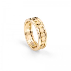 Damiani 18k Yellow Gold Belle Epoque Reel Ring size 11. 