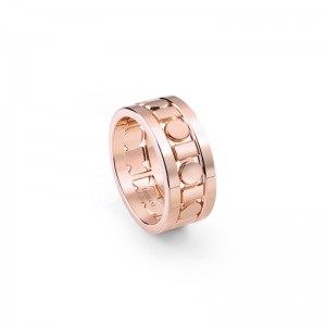 Damiani 18k Pink Gold Belle Epoque Reel Ring size 15. 