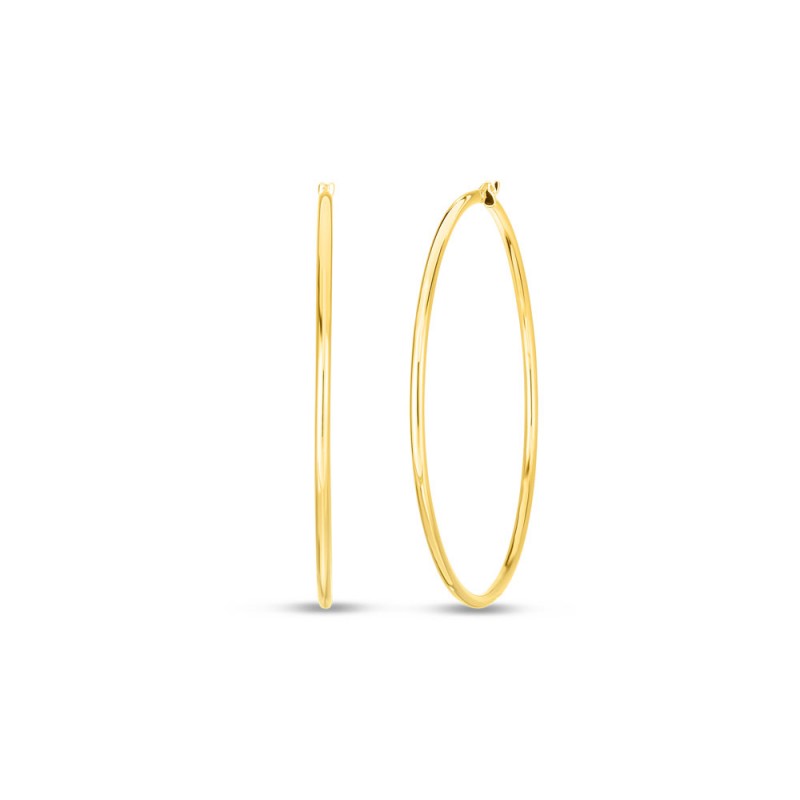 http://williambarthman.bluestar-apps.com/upload/product/Roberto Coin 18 Karat Yellow Gold Perfect Gold Hoop Earrings