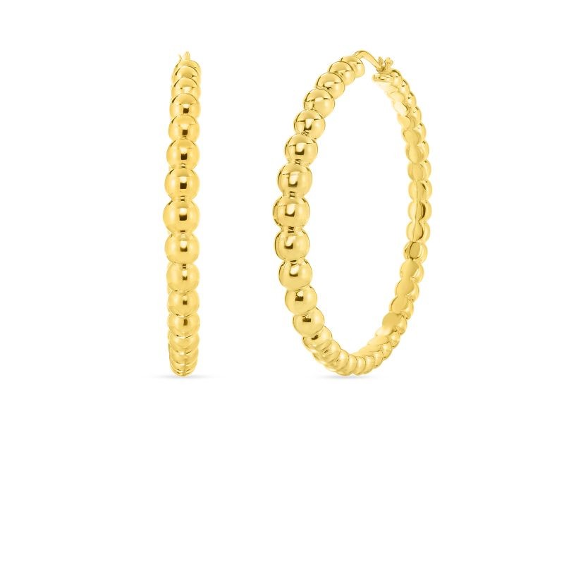 http://williambarthman.bluestar-apps.com/upload/product/Roberto Coin 18K Gold Bead Xl Hoop Earring