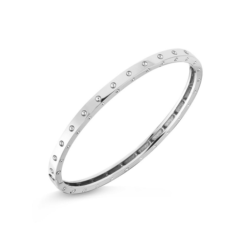 http://williambarthman.bluestar-apps.com/upload/product/ROBERTO COIN 18K WHITE GOLD BANGLE SYMPHONY COLLECTION. 