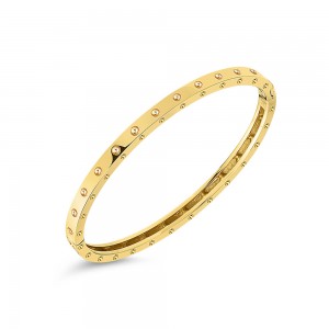 Roberto Coin 18K Yellow Gold Pois Moi Oval Bangle