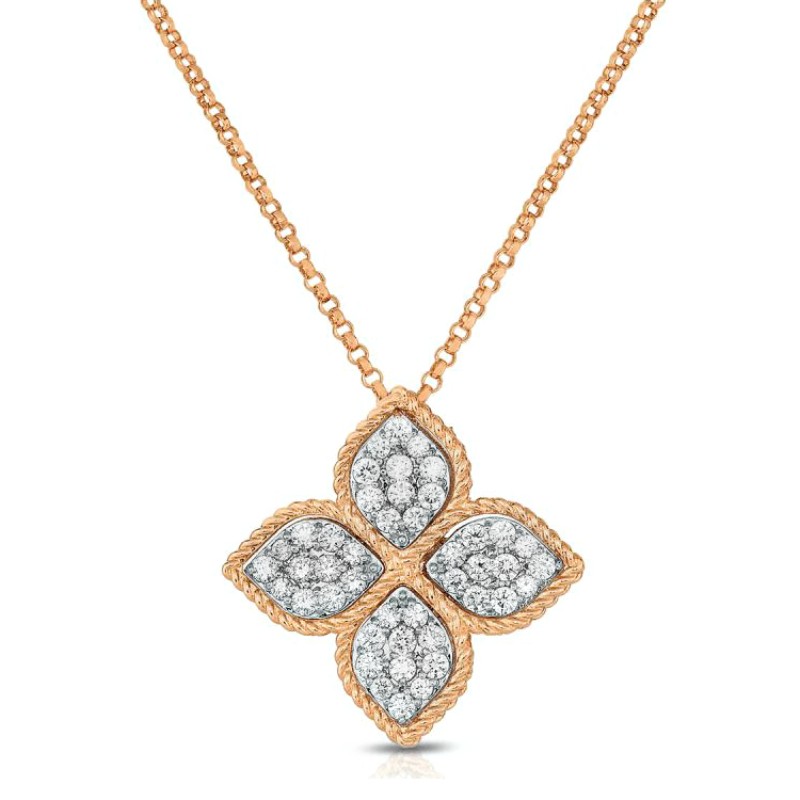 http://williambarthman.bluestar-apps.com/upload/product/Roberto Coin 18k White and Rose Gold Diamond Princess Flower Ind Large .45ctw. 