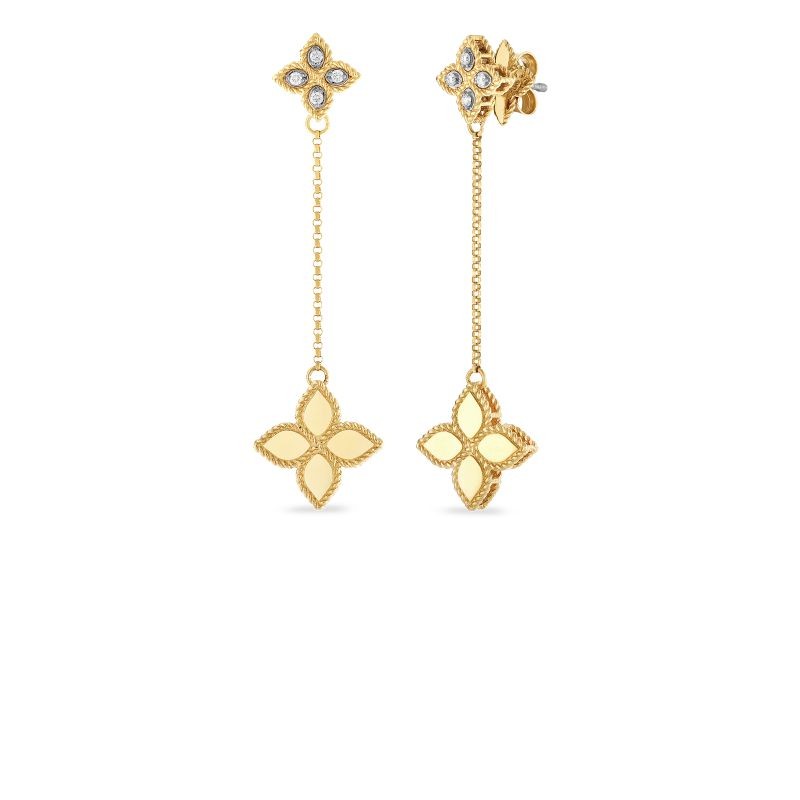 http://williambarthman.bluestar-apps.com/upload/product/Roberto Coin Yellow and White Gold Diamond Princess Flower Earring .07ctw. 