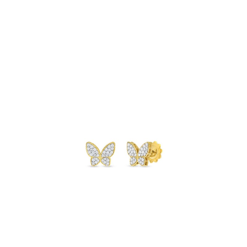 http://williambarthman.bluestar-apps.com/upload/product/Roberto Coin 18K Gold & Diamond Princess Butterfly Stud Earrings