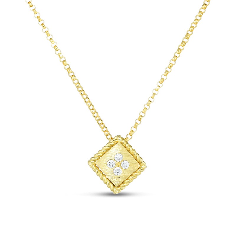 http://williambarthman.bluestar-apps.com/upload/product/Roberto Coin 18K Palazzo Ducale Diamond Accent Satin Small Pendant