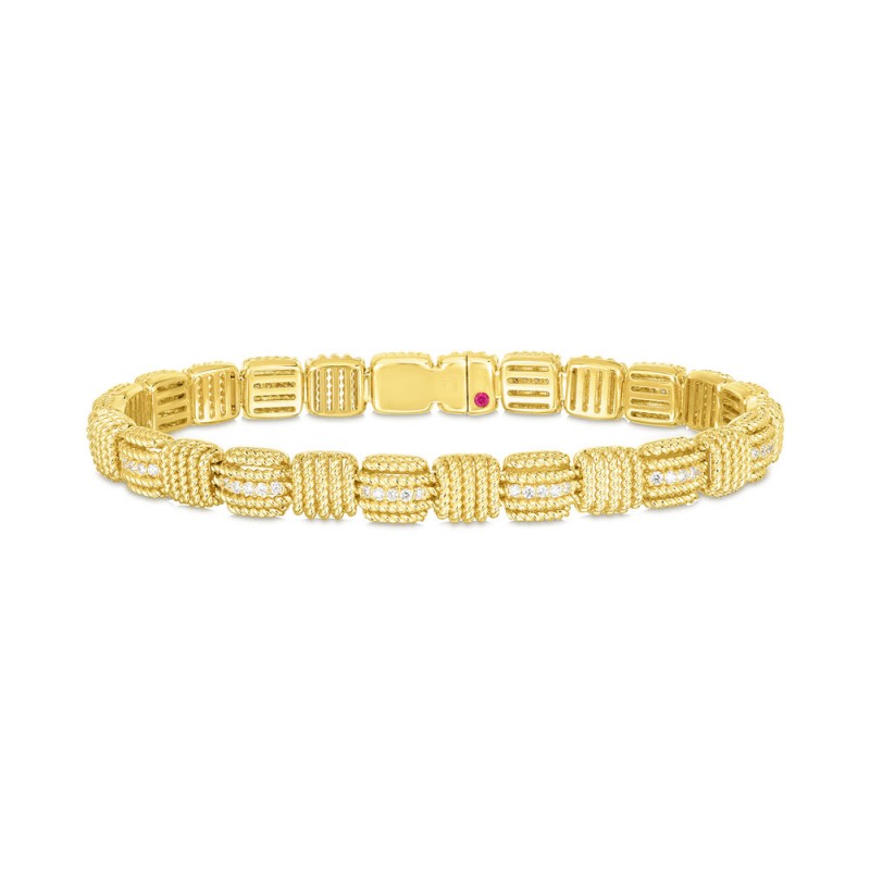 http://williambarthman.bluestar-apps.com/upload/product/Roberto Coin 18 Karat Yellow Gold Opera Diamond Flexible Bracelet