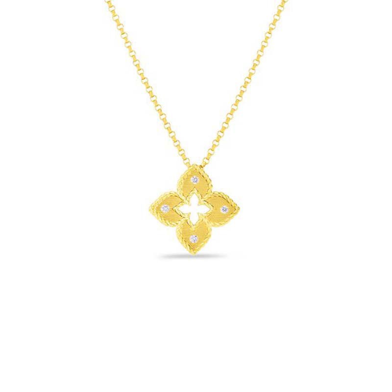 http://williambarthman.bluestar-apps.com/upload/product/18K YELLOW GOLD DIAMOND PETIT VENETIAN NECKLACE XS 0.02. 