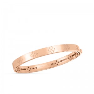 18K ROSE GOLD LOVE IN VER BANGLE. 