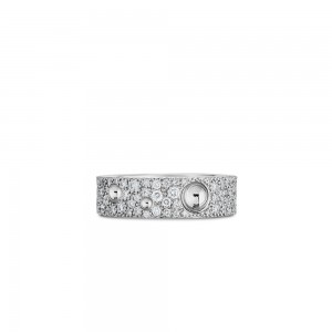 Roberto Coin 18K Gold & Pave Dia Pois Moi Luna Ring