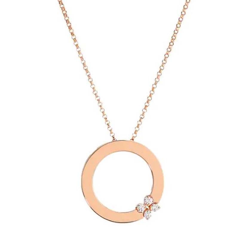 http://williambarthman.bluestar-apps.com/upload/product/18K ROSE GOLD DIAMOND NECKLACE LOVE IN VERONA .07CTW. 