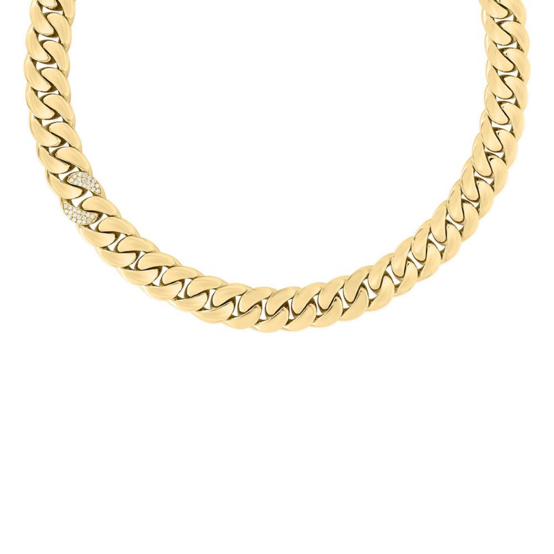 http://williambarthman.bluestar-apps.com/upload/product/ROBERTO COIN 18K YELLOW GOLD CURB LINK NECKLACE WITH 1 DIAMOND LINK 17IN- 0.17. 