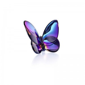 BACCARAT BLUE SCARABEE LUCKY BUTTERFLY. 