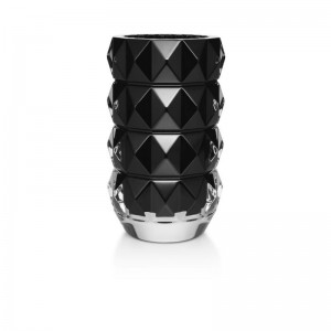 BLACK LOUXOR ROUND VASE 230. 