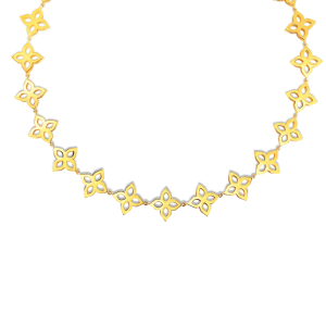 Roberto Coin 18K Gold Flower Outline Collar